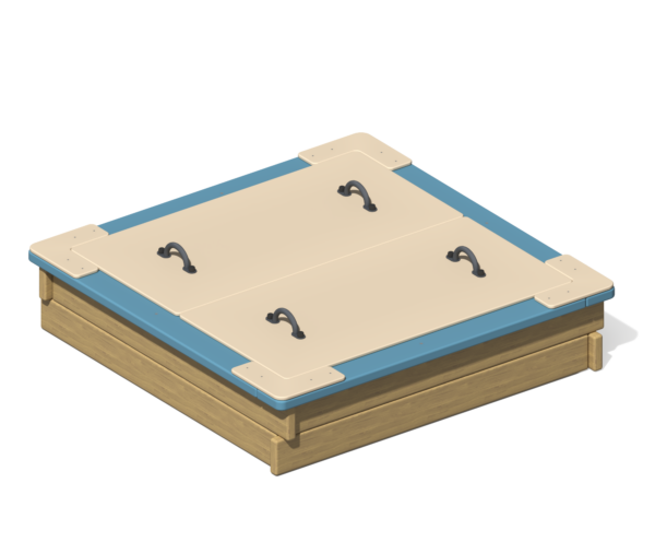 Песочница для детской площадки Ларец с крышкой ПС-01К