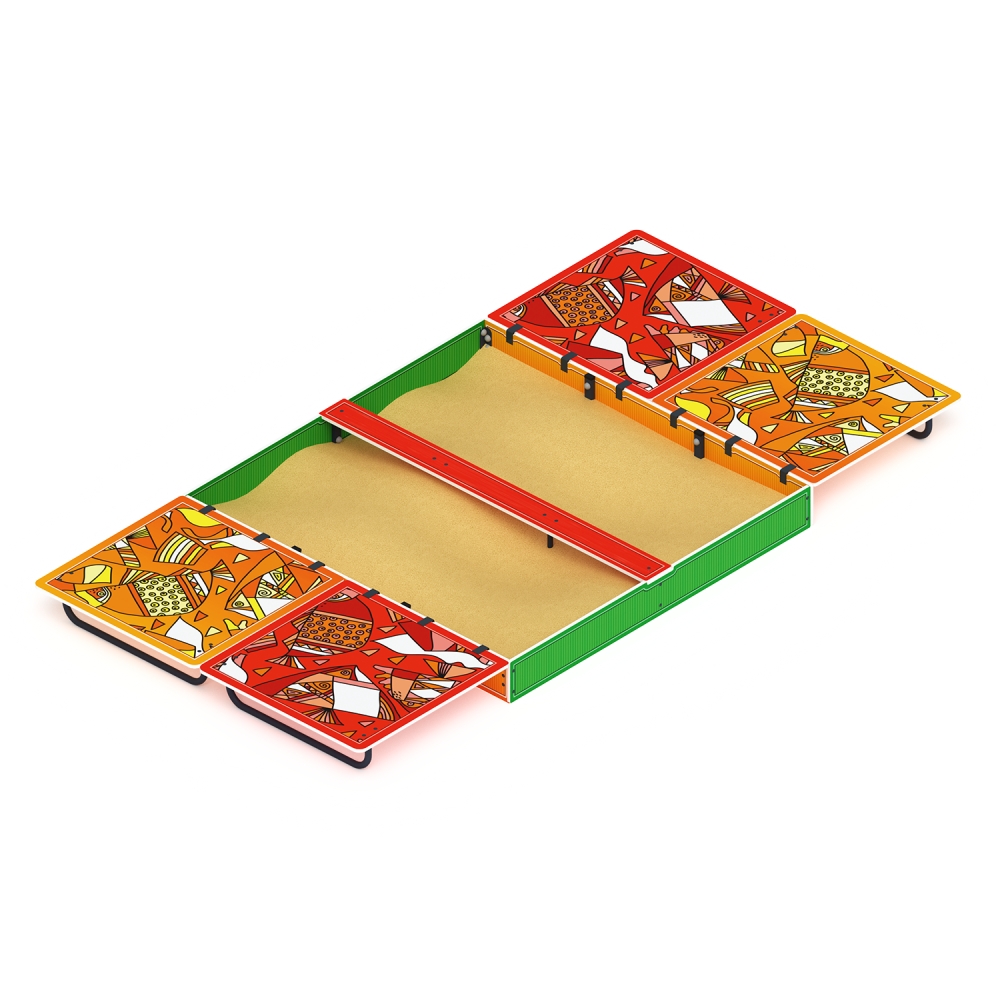 БОЛЬШАЯ песочница с крышкой (Рыбы) ИО 5.01.14-01