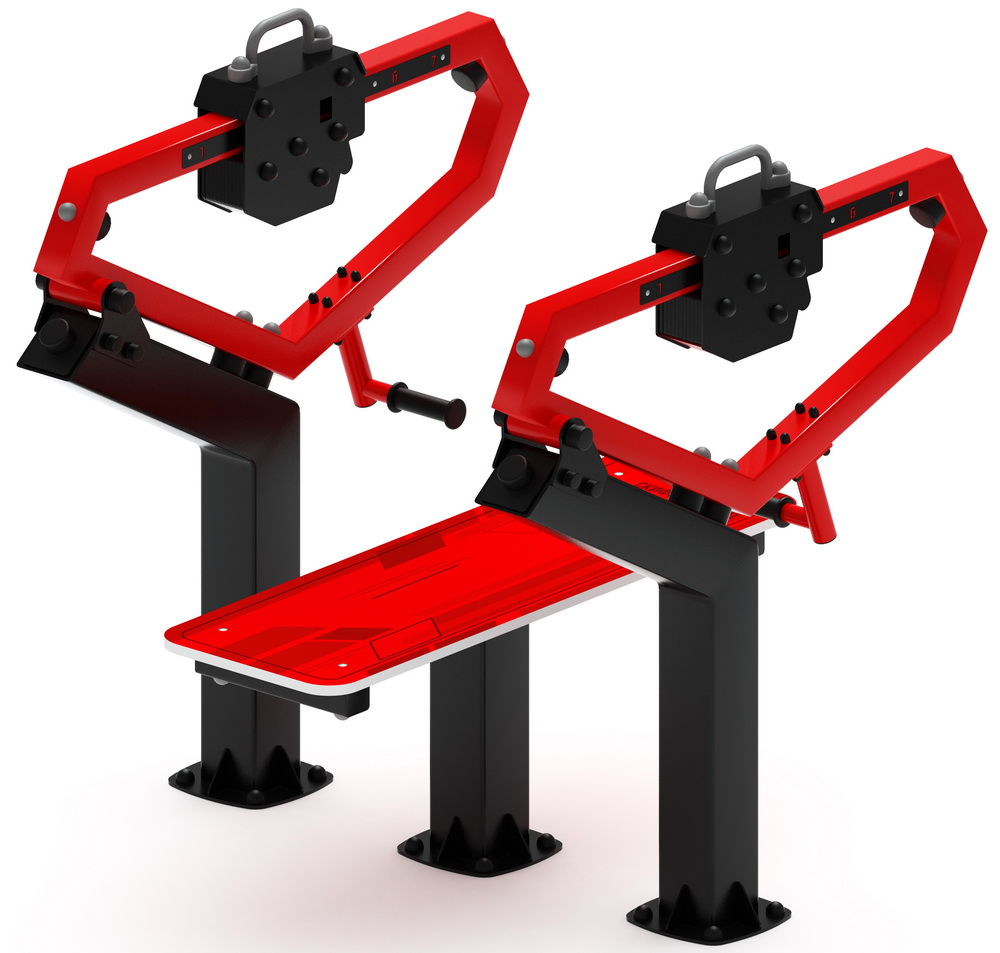 Уличный тренажер ЖИМ ЛЕЖА СТ 026-11.П