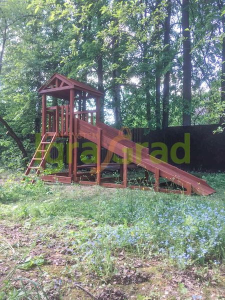 Модуль зимней деревянной горки Snow Fox для Спорт, скат 4 м