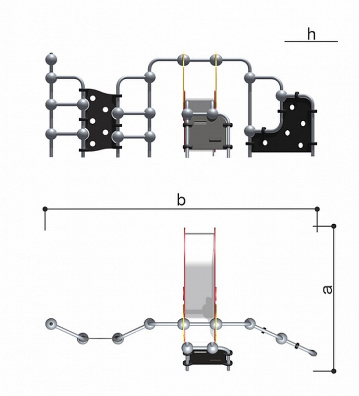 Детский спортивно-игровой комплекс Romana 057.08.00