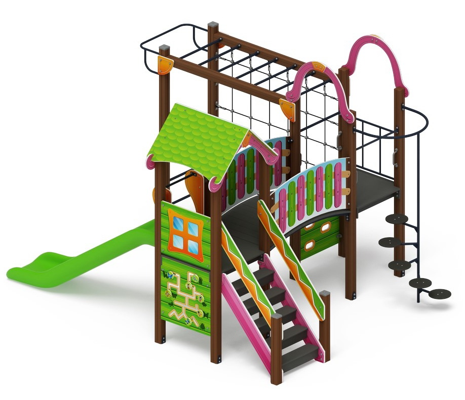 ЛУКОМОРЬЕ детский игровой комплекс ДИК 2.25.06-11 (H=1200)