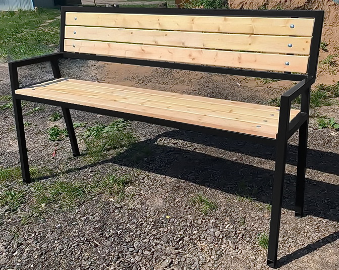 Уличная скамейка со спинкой «Чайка» (14.6.800)