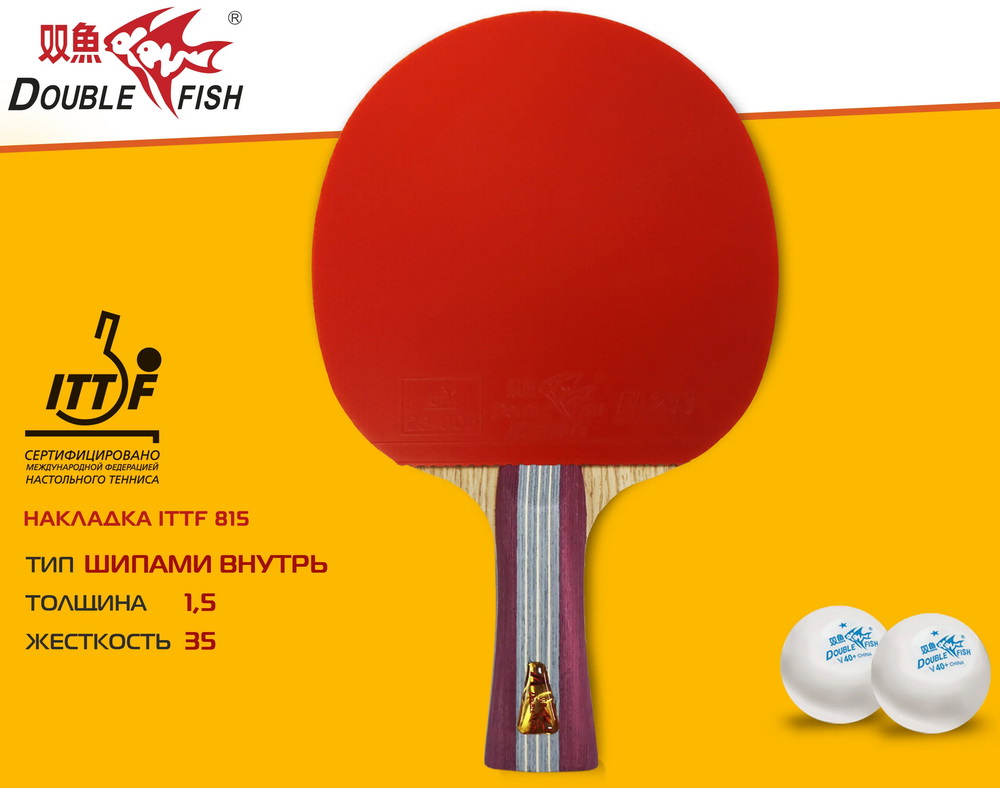 Ракетка для настольного тенниса DOUBLE FISH (1A+C серия)