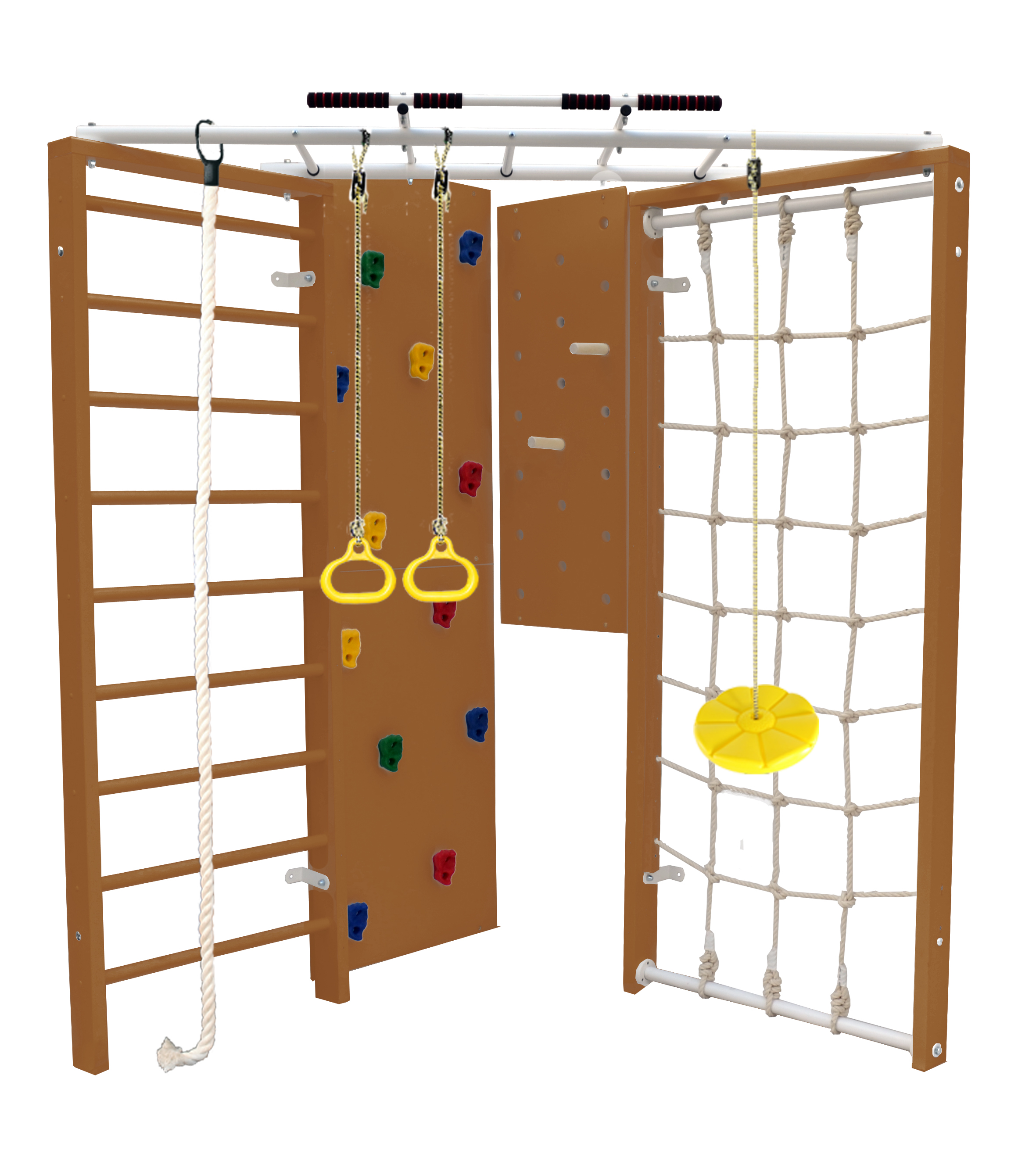 Шведская стенка Kampfer Fantastic (№2 Ореховый синяя лиана)