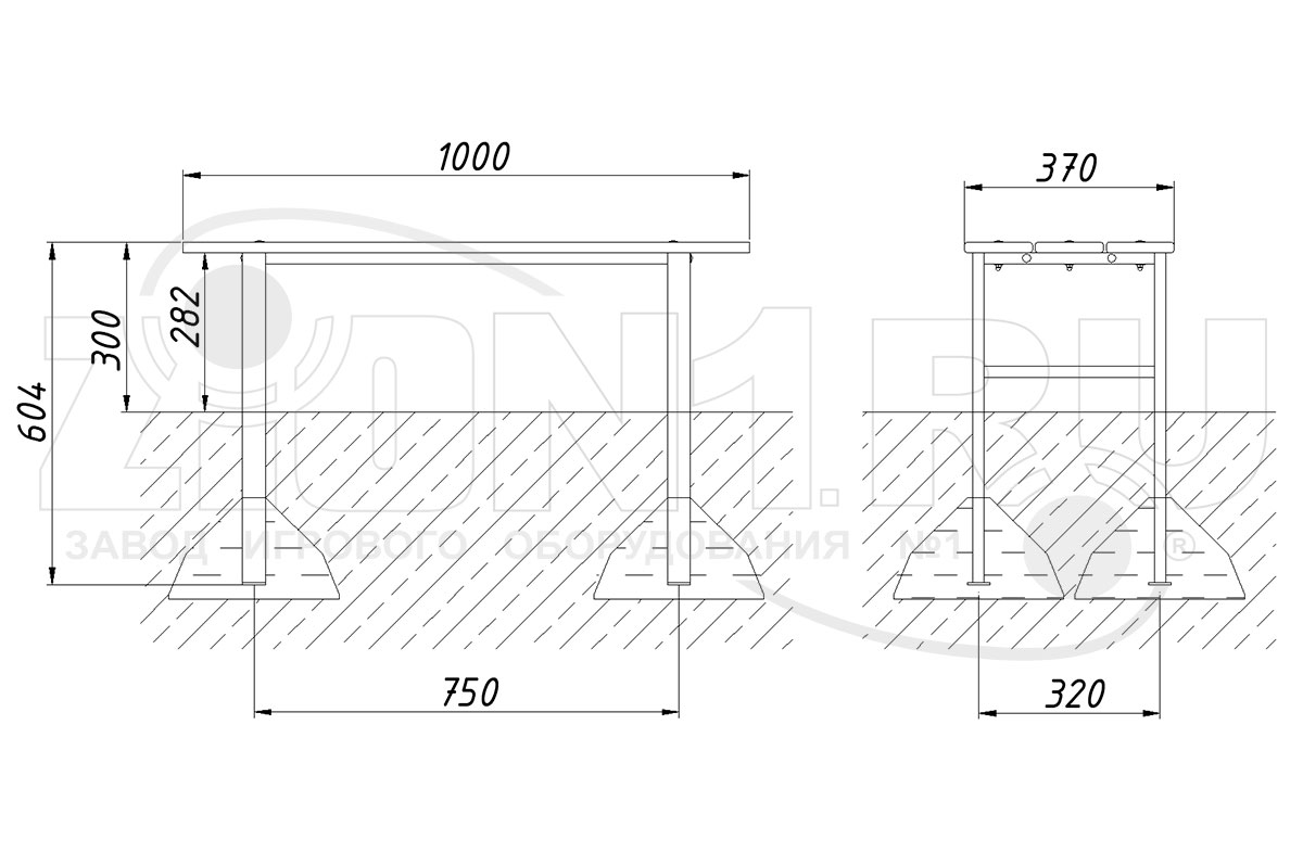 Скамейка детская ZION Радуга (СП193)