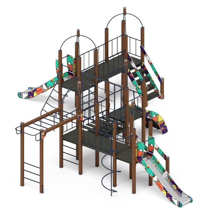 НАВИНА (Геометрия) детский игровой комплекс ДИК 2.09.08-02 (H=1200)