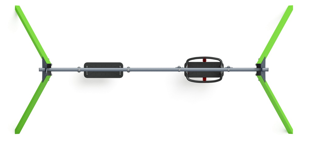 Качели М2 металл ИО 12.М.03.04.03-02 (зеленый)