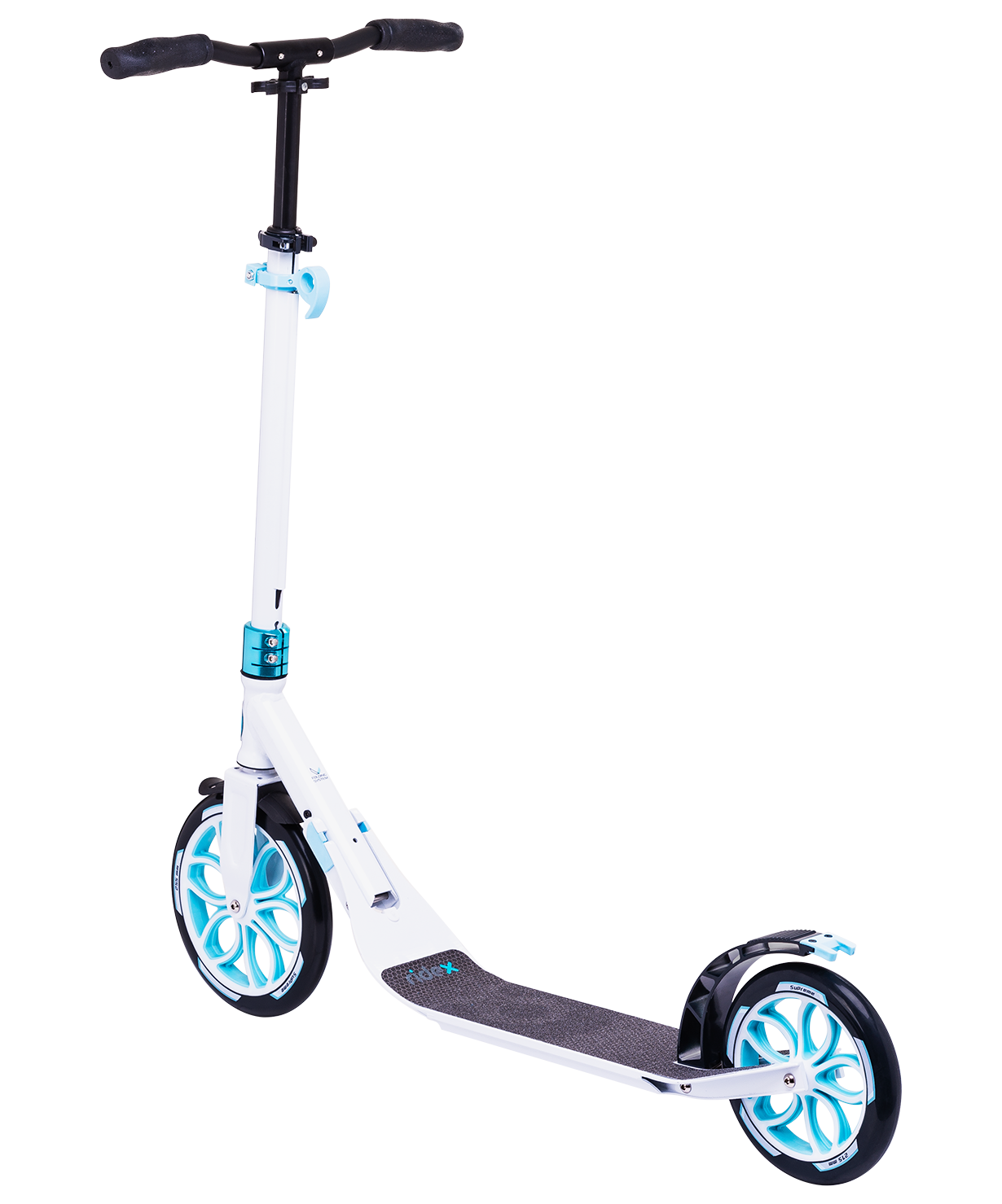 Самокат 2-колесный Supreme 255/215 мм, белый