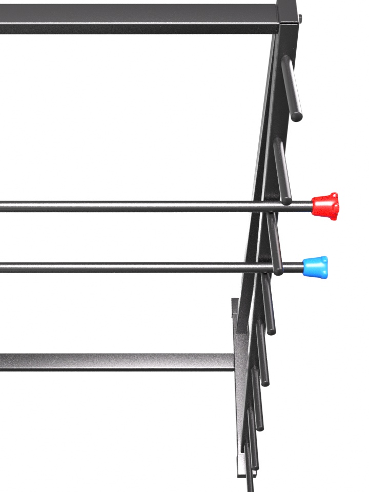 Стойка для бодибаров горизонтальная односторонняя, 8-уровневая (13.406)
