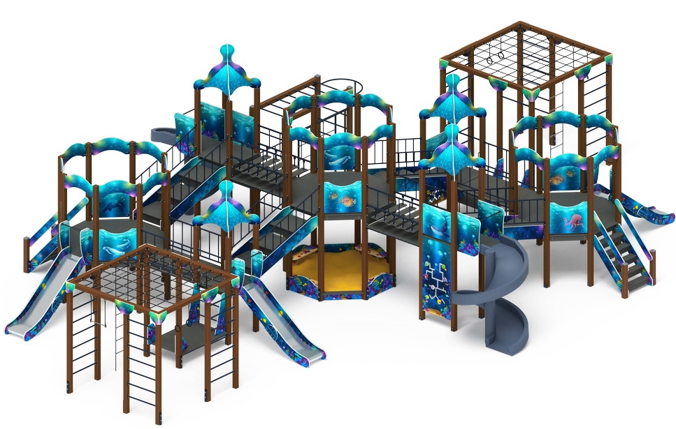 МОРСКОЙ детский игровой комплекс ДИК 2.17.08-01 (H=1200, H=2000)