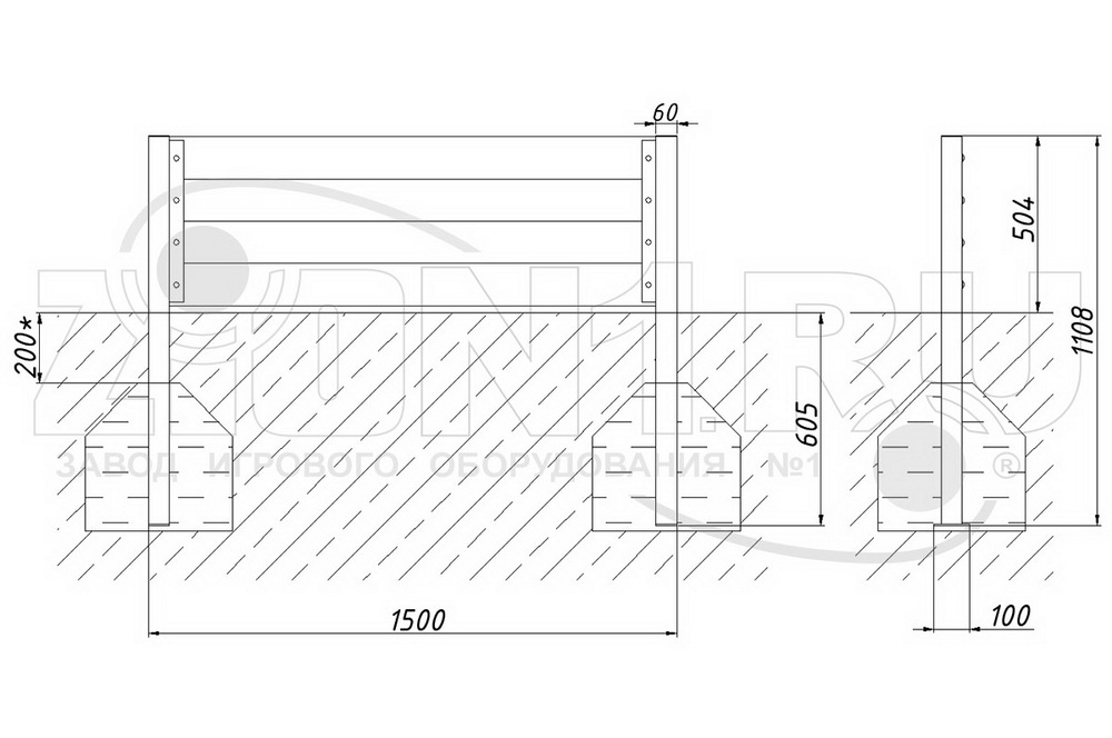Барьер H=500 ZION для собак (СПЛ004)