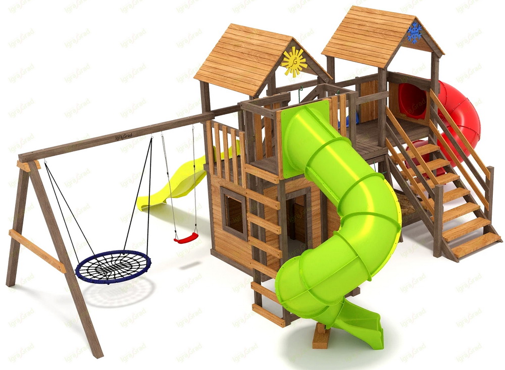 Детская площадка IgraGrad Комбо с трубой 2,1м