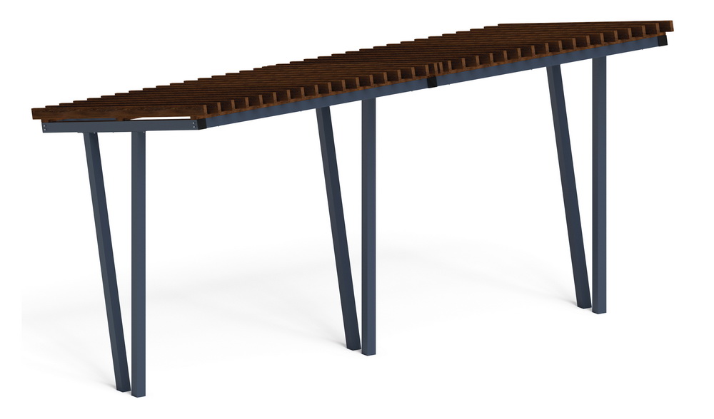 Пергола Тент (наклонная) МФ 77.03.02-01 /без поликарбоната/