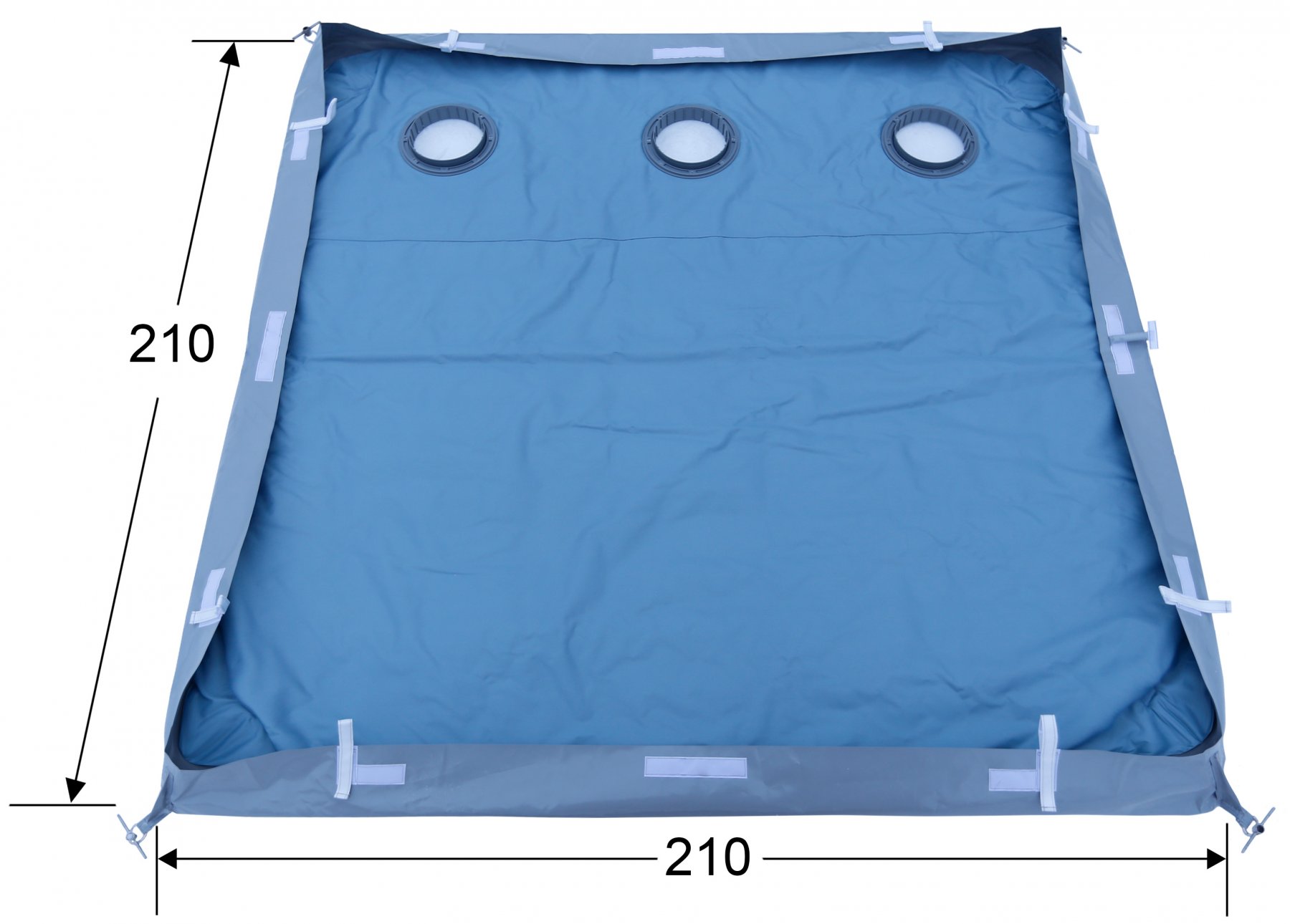 Дно гидро-термоизоляционное ЛОТОС Куб 3 (210х210) с отверстиями под лунки