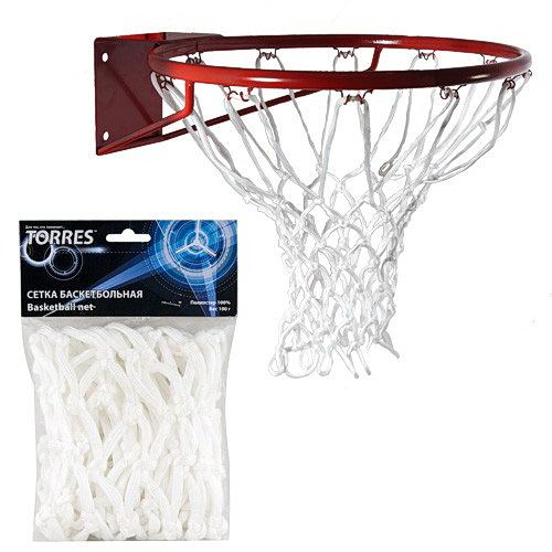 Сетка баскетбольная TORRES, нить D=4 мм (01.401.02)