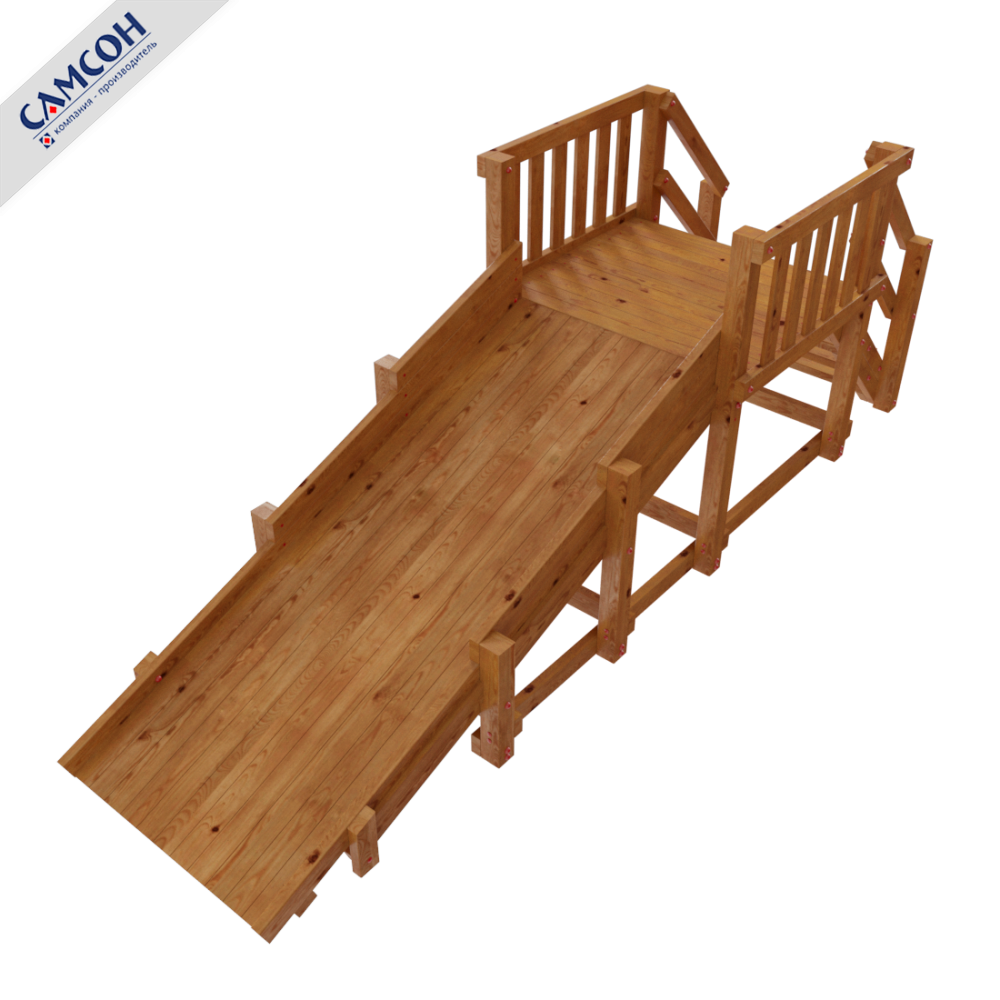 Детская зимняя горка УРАЛ Самсон