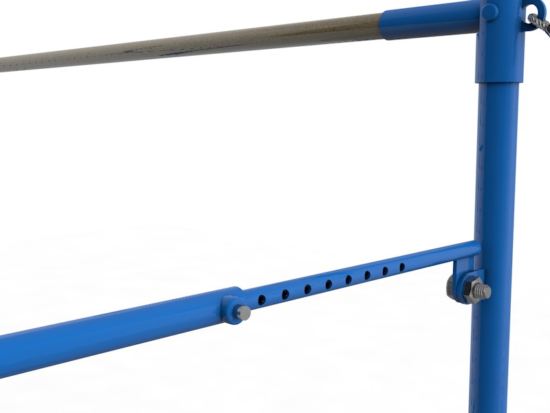 Брусья гимнастические женские разновысокие на растяжках (04.104)