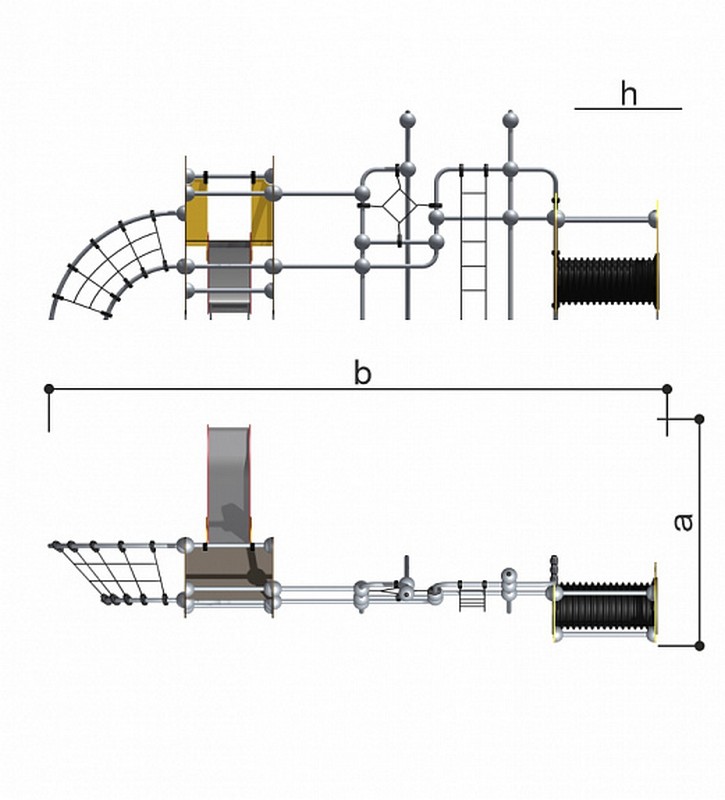 Детский спортивно-игровой комплекс Romana 057.45.00