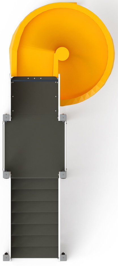 ВИНТОВАЯ (Эко) горка (H=2000) ИО 43.01.01-02