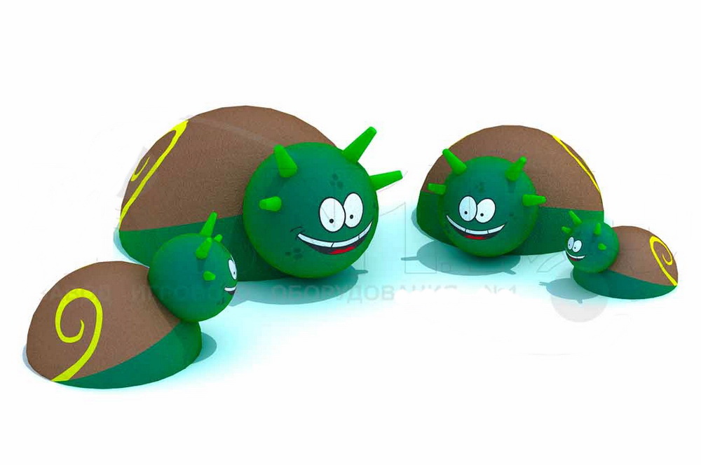 Резиновая фигура ZION Улитка с рожками (для парков и детских площадок)