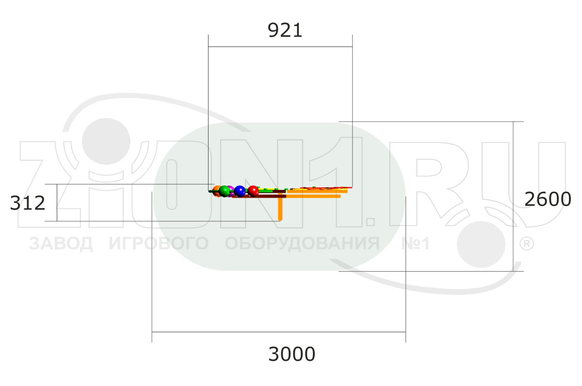 Игровая панель ZION Жираф (ИМ041)
