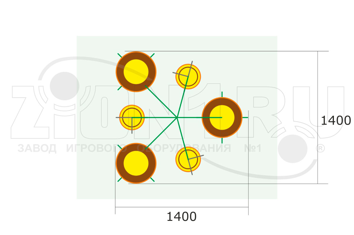 Цветочница парковая ZION ЦВ-5 (СП023)