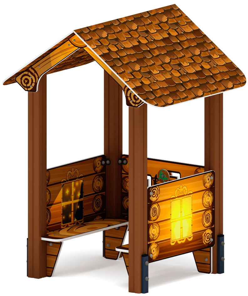 ДОМИК МАЛЫЙ 3 (Эко) для детской площадки МФ 10.01.03-02