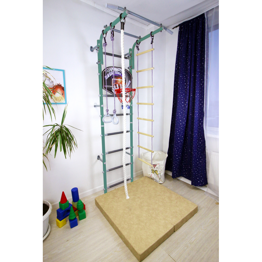 Шведская стенка Midzumi Niji Kabe Basketball Shield c матом №4 (ментоловый сорбет)