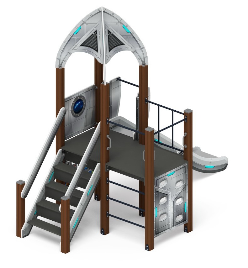 КОСМОПОРТ детский игровой комплекс ДИК 2.14.08-01 (H=1200)