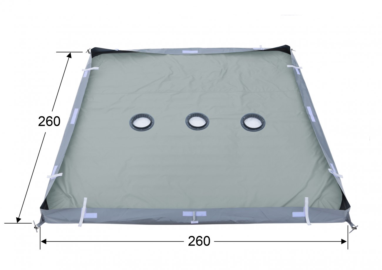 Дно гидро-термоизоляционное ЛОТОС КубоЗонт 4 (260 х 260) с отверстиями под лунки