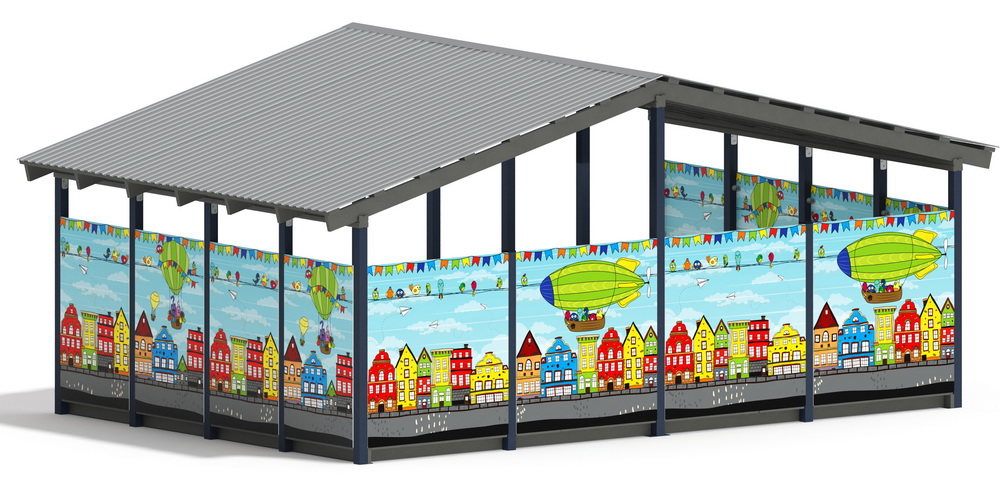 Теневой навес (Город) МФ 70.6.4-01