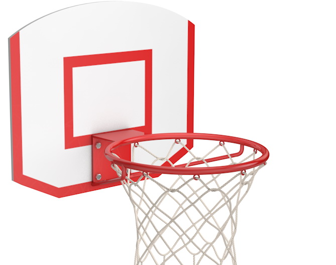 Щит стритбольный 960х800 мм из фанеры 18 мм (01.211)