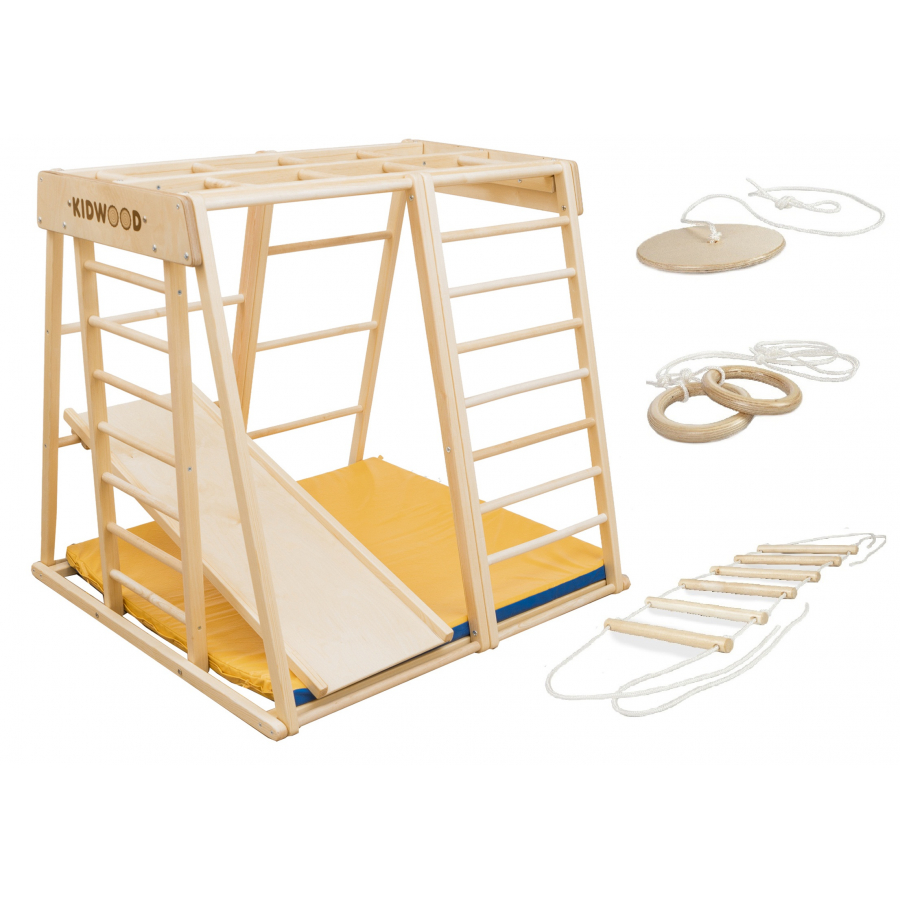 Деревянный игровой комплекс Ракета Спорт KIDWOOD