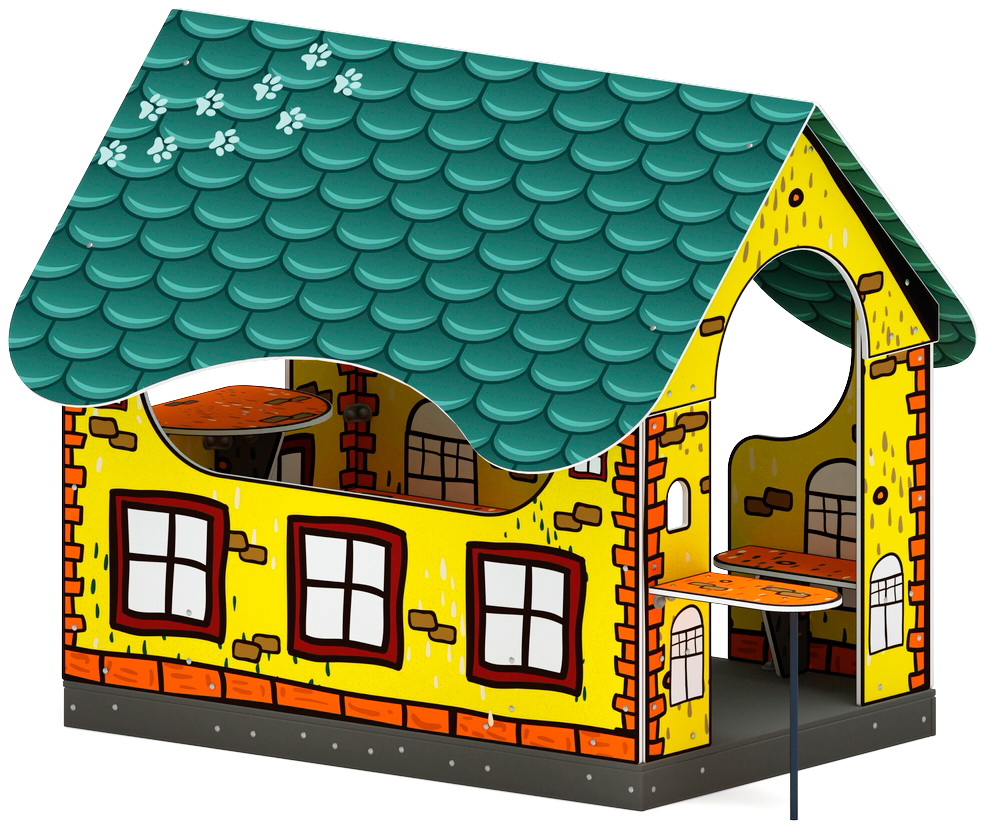 ДОМИК МИНИ тип 4 (Город) для детской площадки МФ 10.01.13-02