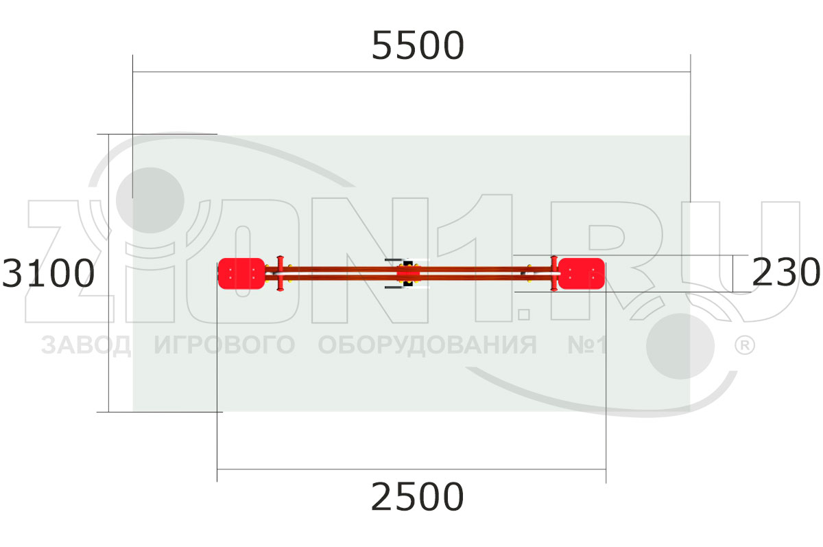 Качалка-балансир ZION Лошадки (КЧ093)