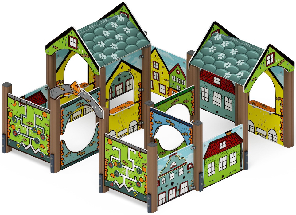 Лабиринт КУБИК 5 (Город) игровая форма МФ 20.01.05-01