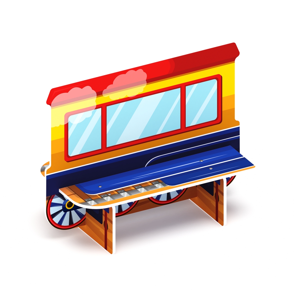 Скамейка ВАГОНЧИК для детской площадки МФ 41.03.07