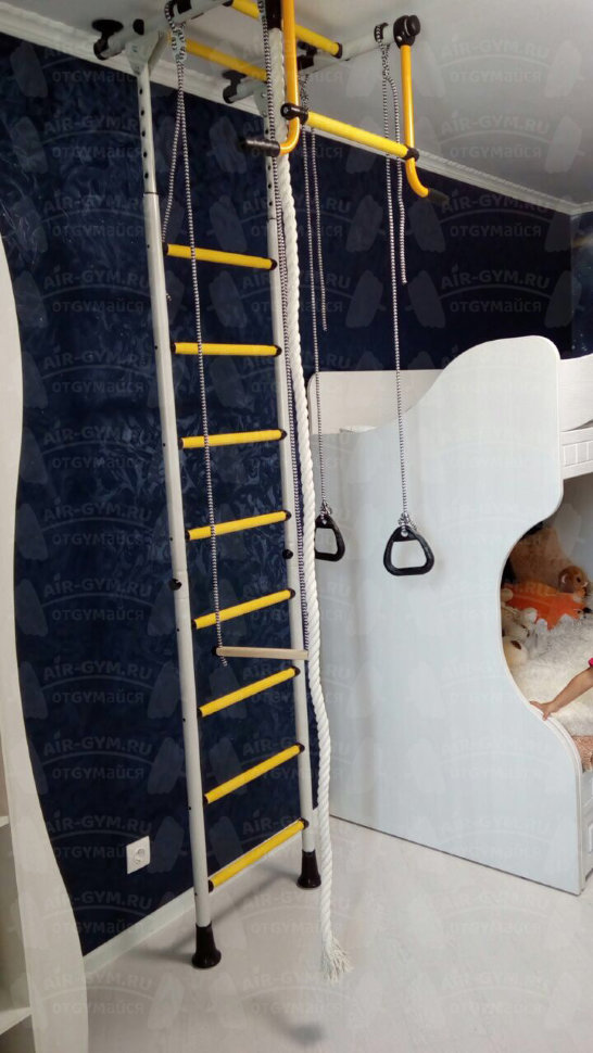 Детский спортивный комплекс ДСКМ "Комета-2" ЭКОНОМ (ДСКМ-2-8.00.Г.490.01-11) сине/жёлтый