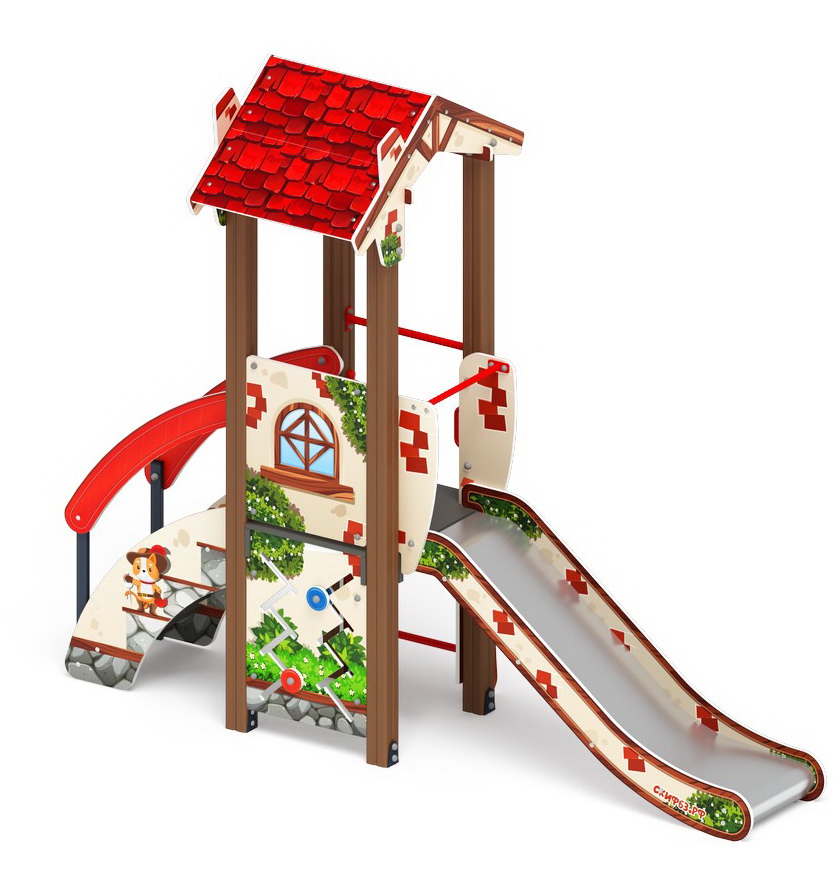 В ГОСТЯХ У СКАЗКИ детский игровой комплекс ДИК 1.05.01-01.С (H=900)