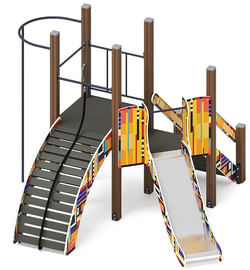 СПОРТ (Ритм) детский игровой комплекс ДИК 1.06.01-01 (H=900)