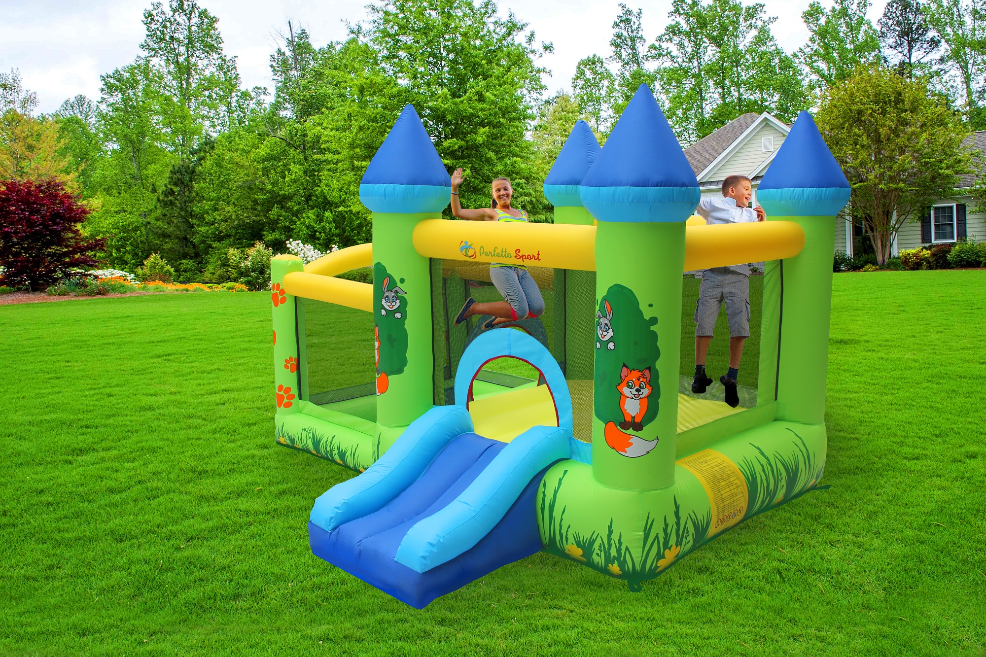 Батут надувной PERFETTO SPORT "La mia foresta" PS-503