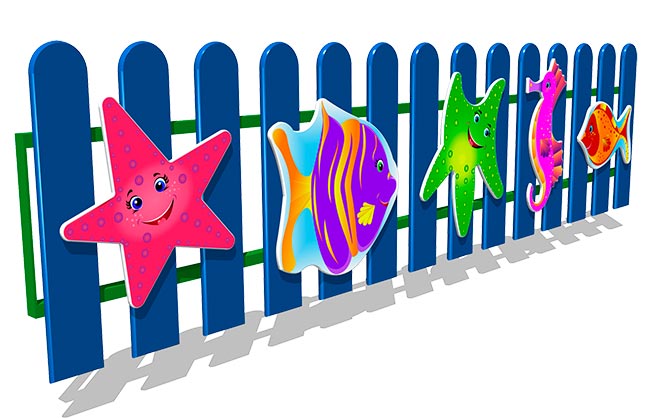 Ограждение детской площадки ZION Море (ОГД003)