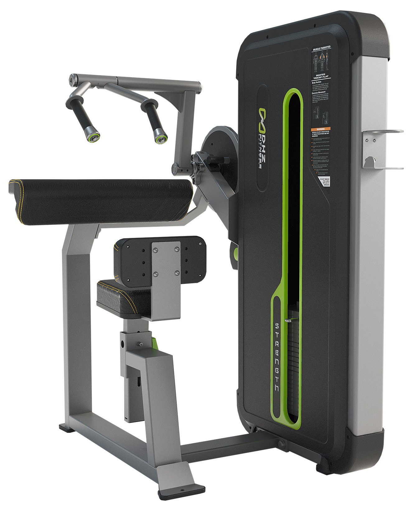 A3027 Трицепс-машина сидя. Прямая парта. Стек 64 кг