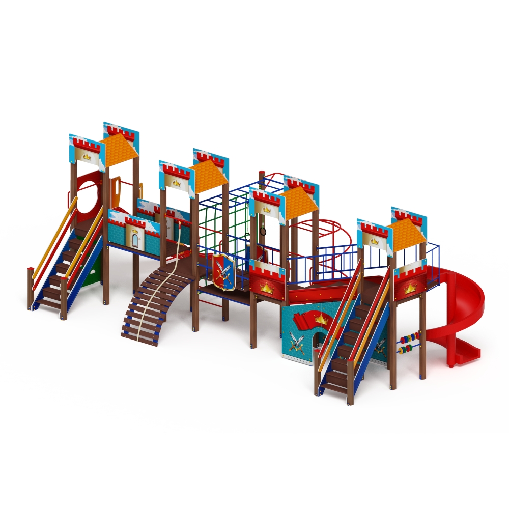 ЗАМОК детский игровой комплекс ДИК 2.18.10-01 (H=1500 H=2000)