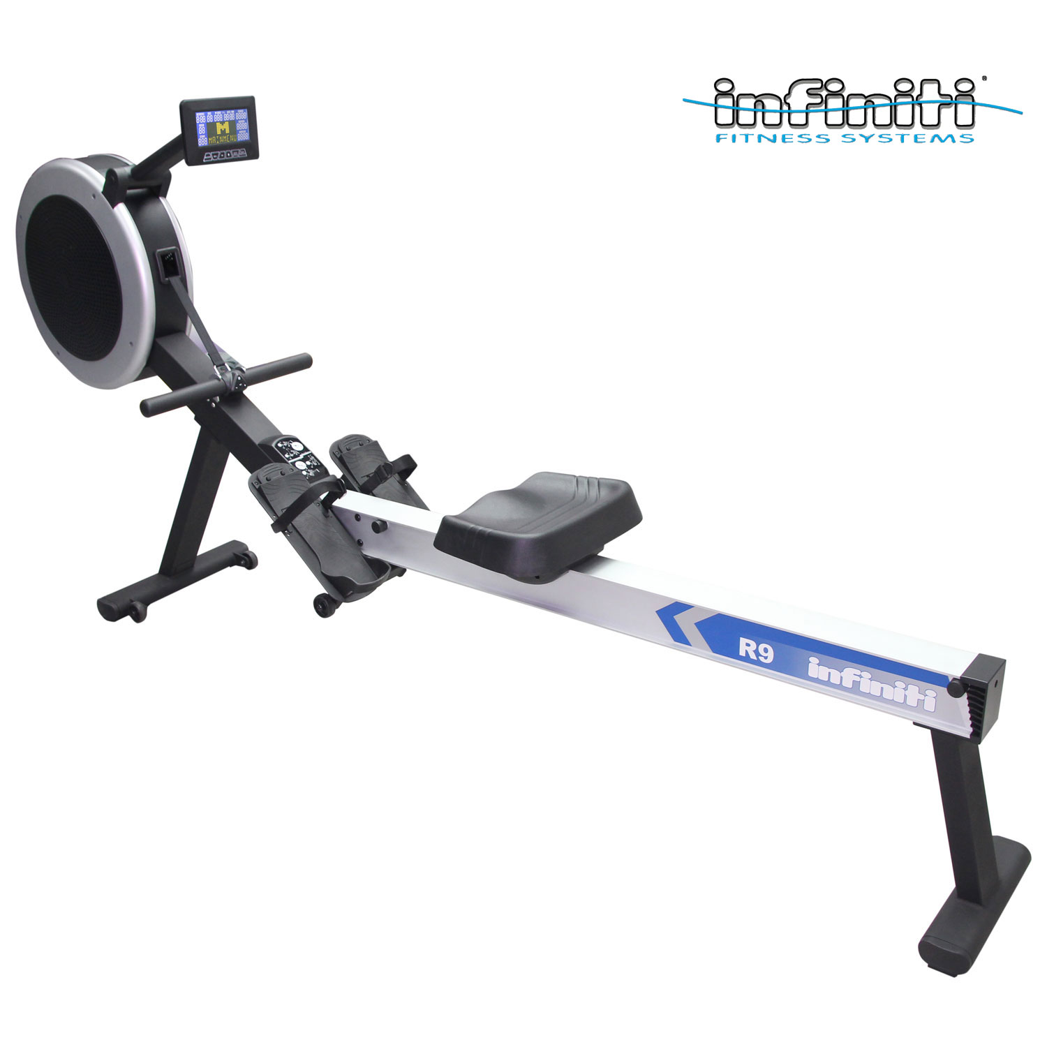 Гребной тренажер аэро-магнитный INFINITI R9, компьютер SE9-IR NEW