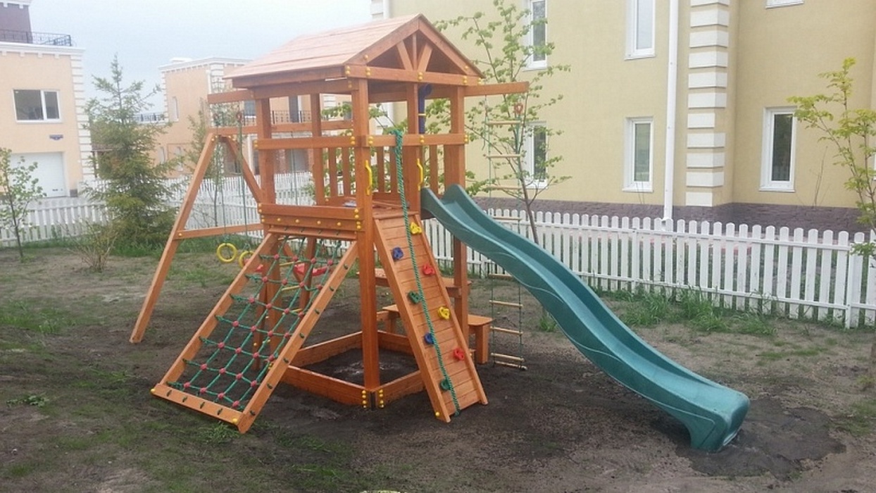 Детская деревянная игровая площадка ТАСМАНИЯ КОМБИ Самсон