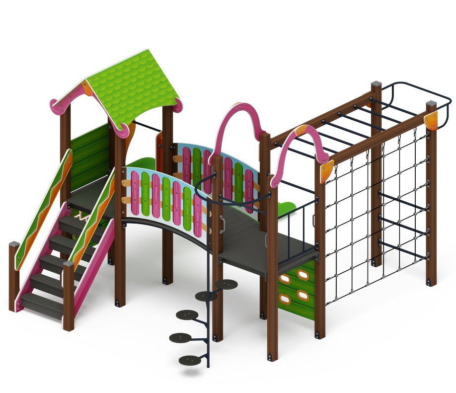 ЛУКОМОРЬЕ детский игровой комплекс ДИК 2.25.06-11 (H=1200)