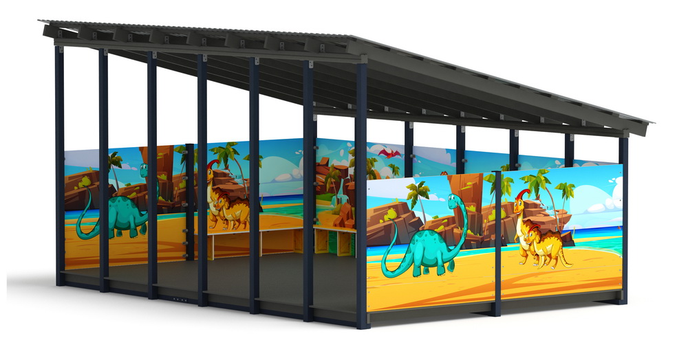 Теневой навес (Дино) МФ 71.6.4-13