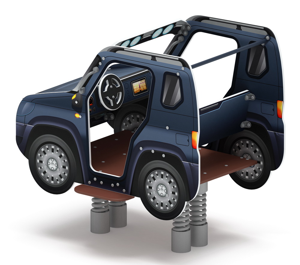 ДЖИП МЕТАЛЛИК качалка на пружине ИО 23.03.05-13